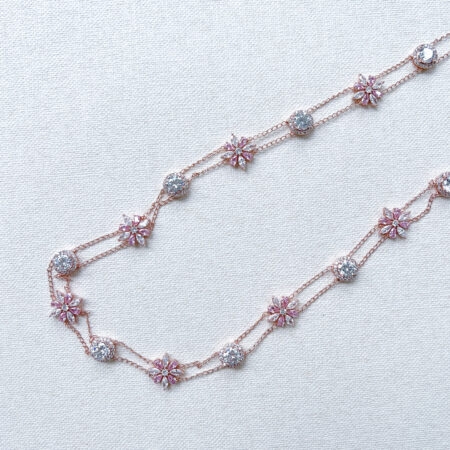 Flower Marquise Sling - 18k Rose Gold, Pink Diamond