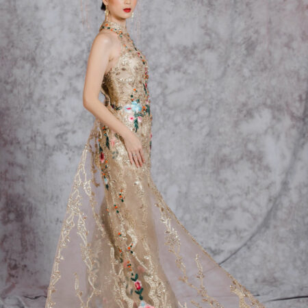 Jade and Gold Headdress - Gold