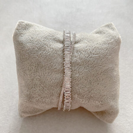 Helix Bangle - Rhodium White Gold