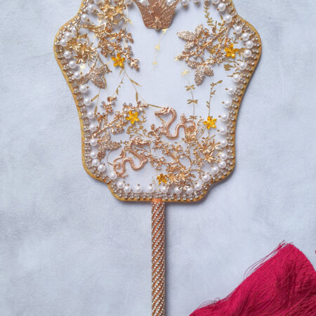 Dragon Fields Fan - Gold