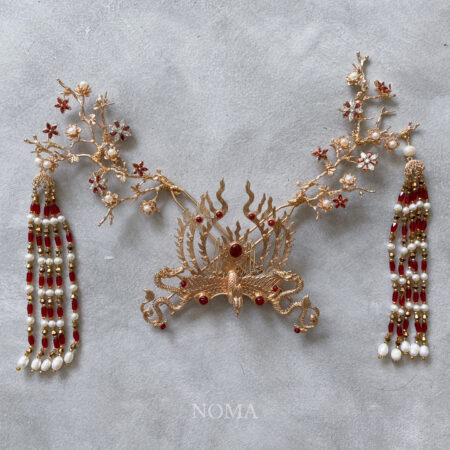Majestic Phoenix Garden Set - Gold, Ruby (3 pcs)