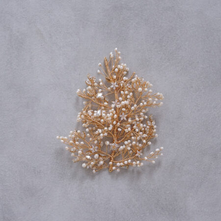 Shiny Petals Side Hairvine - Gold