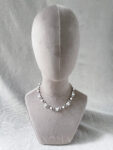 Pearl Vinery Necklace - Rhodium White Gold, White Pearl