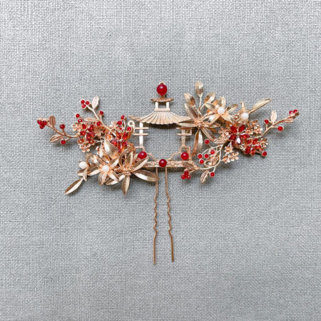 4D Phoenix Orchid Middle - Gold, Ruby