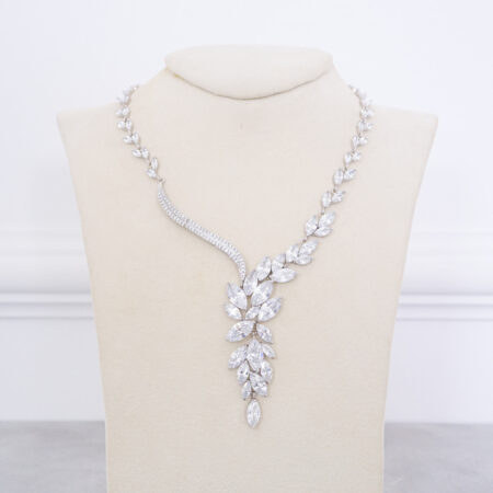 Wisteria Necklace - Rhodium White Gold