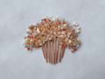 Blossoming Empress Haircomb - Gold, Red