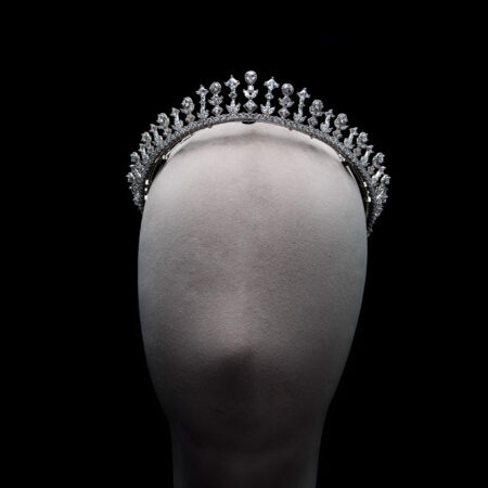 Cathedral Crown - Rhodium White Gold