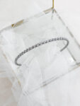Double Marquise Chain Headband - Rhodium White Gold