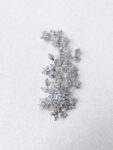 Paved Twigs Royal Art Side Hairvine/Brooch - White Gold (Right)