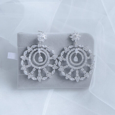Domicile Earrings - Rhodium White Gold