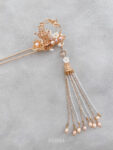 Pagoda Blossom Hairpin - Gold