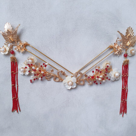 Dragon and Phoenix Set - Gold, Red (3 pcs)