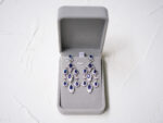 Extraordinaire Earrings - Rhodium White Gold, Sapphire
