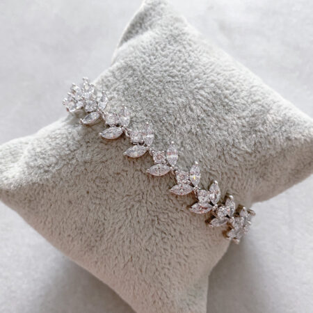 Blooming Marquise Bracelet - Rhodium White Gold