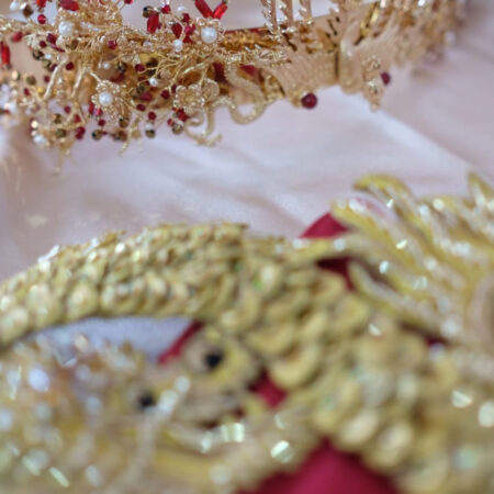 Majestic Phoenix Garden Belt - Gold, Red