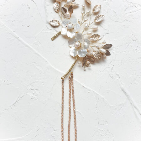 Winter Garden Earpiece - Gold, Gold (Left)