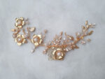 Extravagant Petals Haircomb - Gold