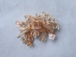 Flying Crane Garden Brooch - Gold, Pink