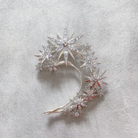 Meteor Shower Earpiece - White Gold (Left)