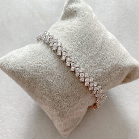 The Row II Bracelet - Rhodium White Gold