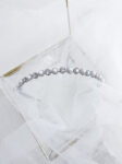Pearl Halo Round Halo Small Headband - Rhodium White Gold, White Pearl
