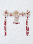 Crane Flowers Set - Gold, Red (3 pcs)
