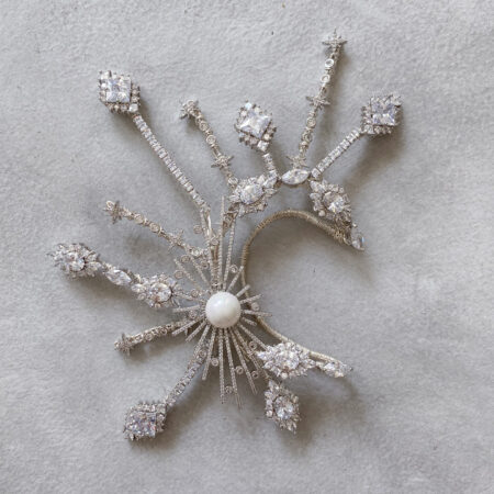 Meteor Party Earpiece - White Gold (Right)