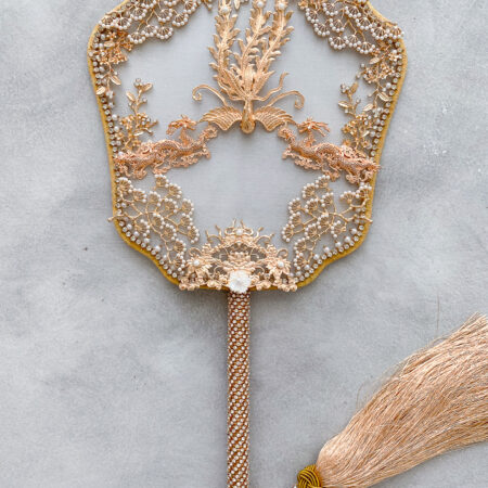 Phoenix Dragon Era Fan - Gold