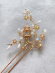 Simple Pagoda Hairpin - 18k Yellow Gold