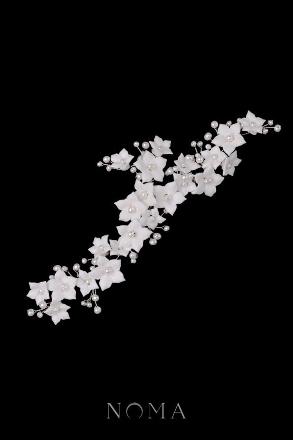 ACC-202200042-Clay-Flower-Jasmine-Pearl-Side-Brooch-Hairvine-White-Silver