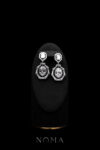 Hidden Treasure Earrings - Rhodium White Gold, White Diamond