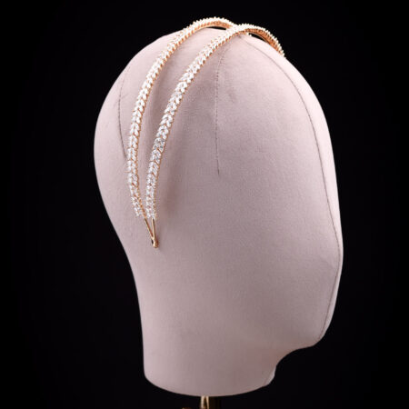 Double Marquise Large Double Headband - 18k Yellow Gold