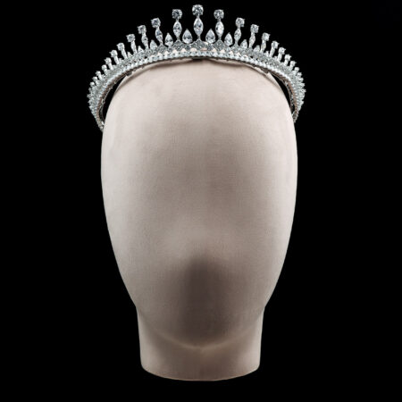 Guinevere Crown - Rhodium White Gold